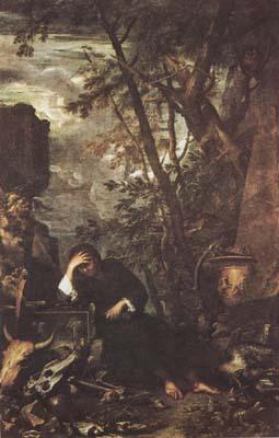 Salvator Rosa Democritus in Meditation (mk08) Sweden oil painting art